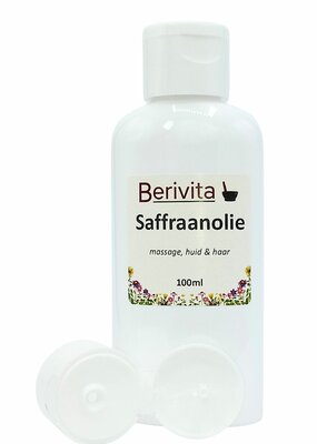 Geurige Saffraanolie voor Huid, Haar en Massage. Puur, Onbewerkt en Plantaardig - BeriVita.com - Nat