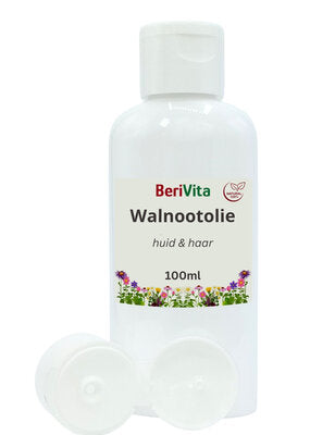 Walnotenolie voor Huid en Haren. Koudgeperst, Puur en Onbewerkt - BeriVita.com - Natuurlijk & Puur