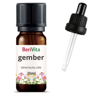 ALLES over topkwaliteit Gember Olie vindt u hier. Etherische Ginger Olie uit Gemberplant - BeriVita.
