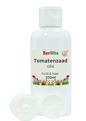 Tomatenzaad Olie 100%. Heerlijke Olie voor Huid. en Haren. Plantaardig, Puur en Koudgeperst - BeriVi